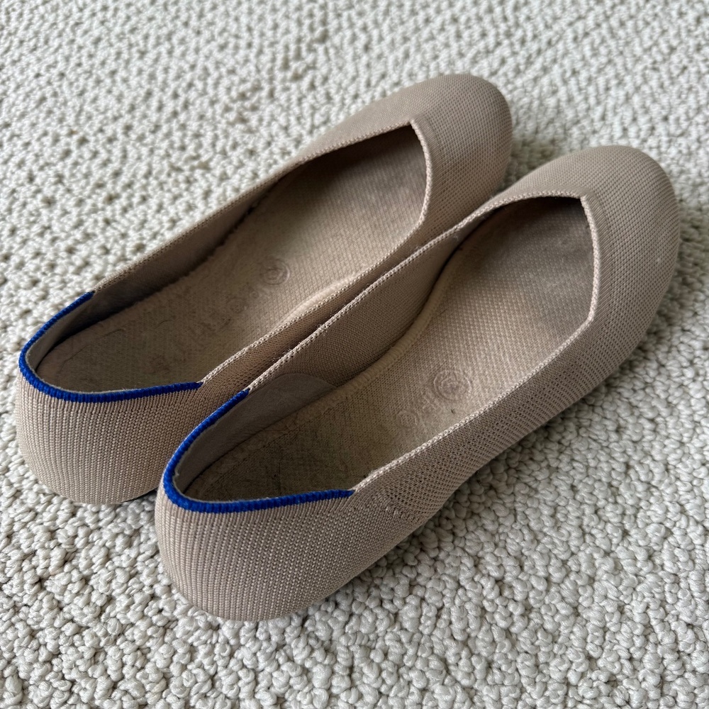Rothy's Rounded The Flat - Ecru - 10